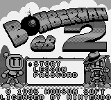 Bomberman GB 2 Title Screen